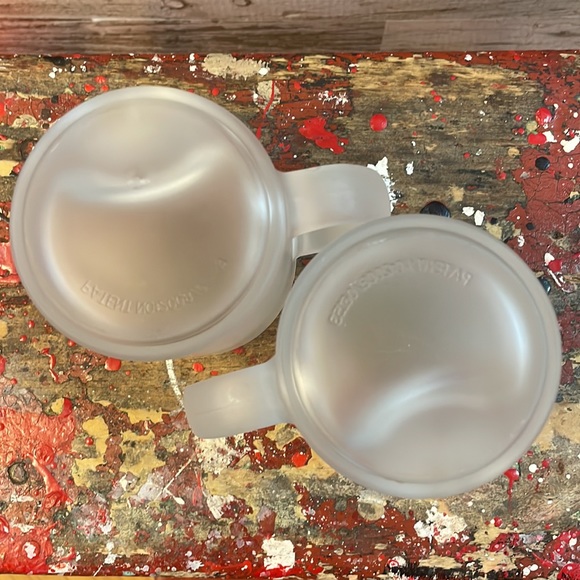 (Set of 2) Monopoly Frosted Glass Mugs with Spinning Hat Piece - Picture 12 of 12